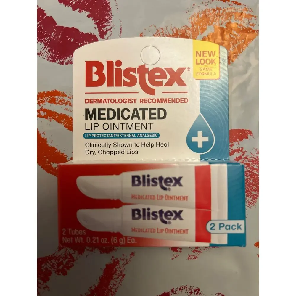 New Blistex 2pk Medicated Lip Protectant Ointment🌞 0.21oz each